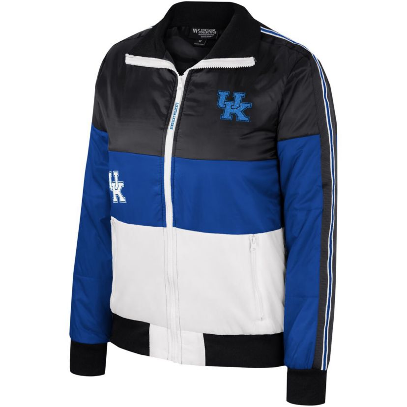 NCAA Kentucky Wildcats Color-Block Puffer Full-Zip Jacket