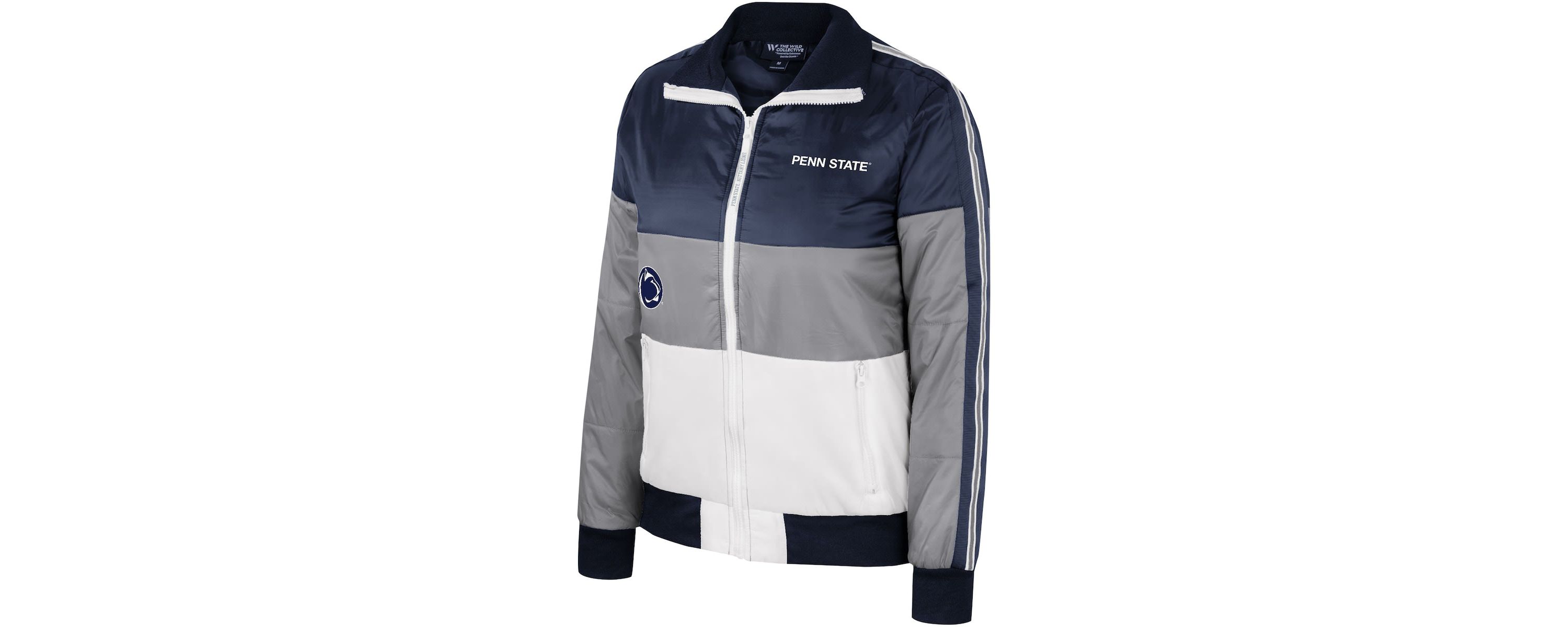 NCAA Penn State Nittany Lions Color-Block Puffer Full-Zip Jacket