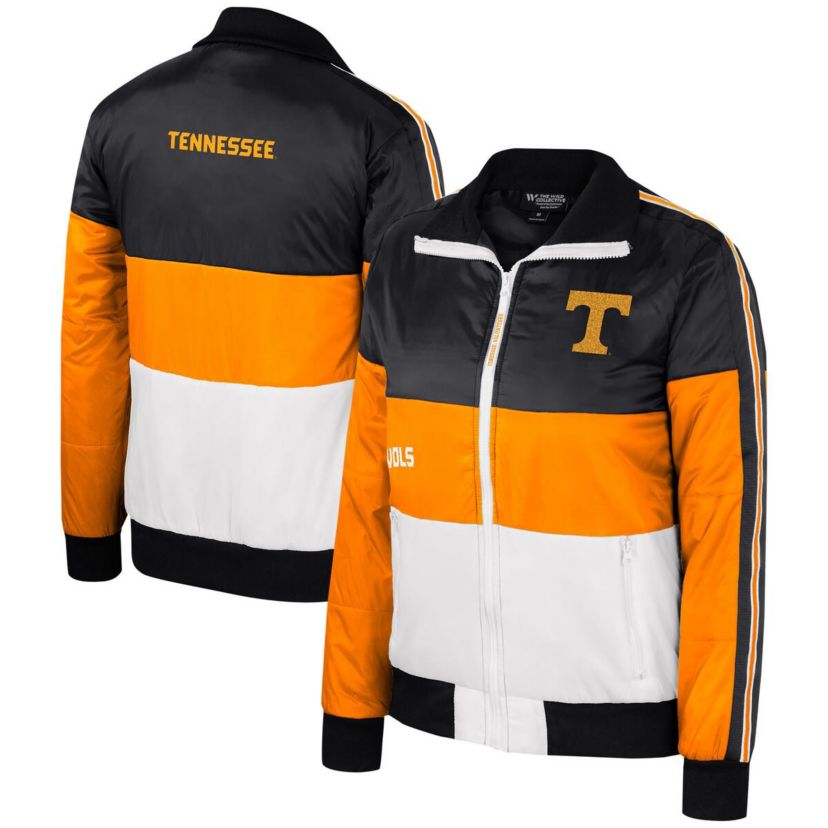 NCAA Tennessee Tennessee Volunteers Color-Block Puffer Full-Zip Jacket