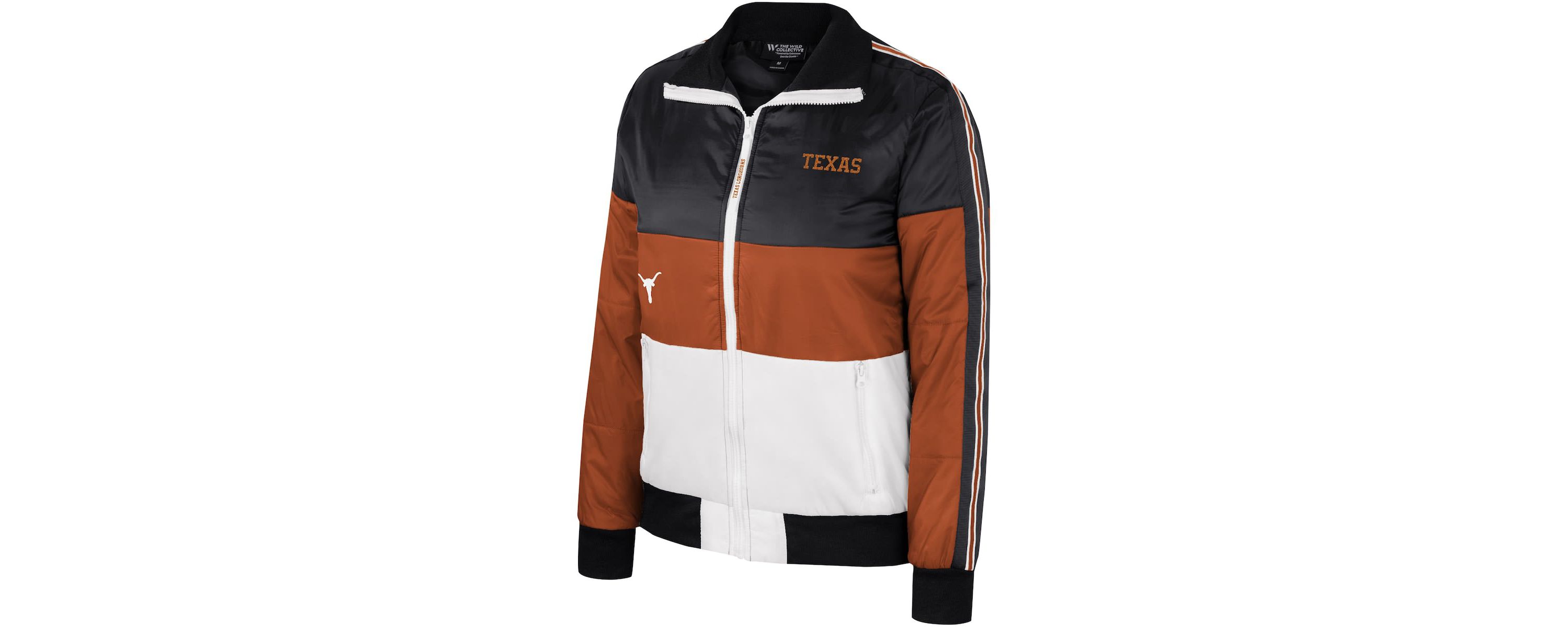 NCAA Texas Texas Longhorns Color-Block Puffer Full-Zip Jacket