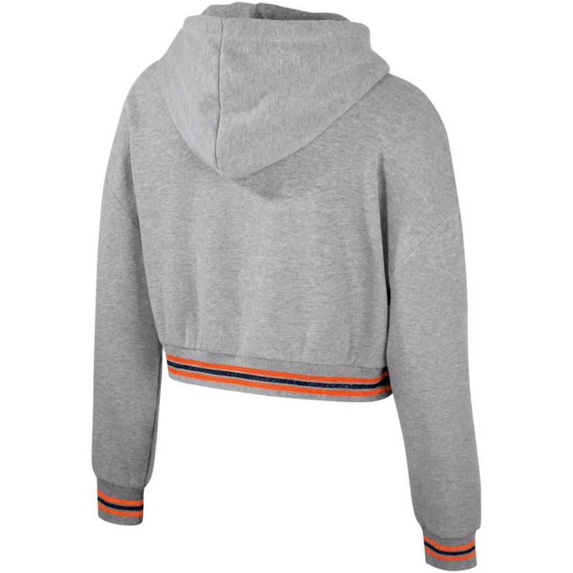 NCAA Auburn Tigers Cropped Shimmer Pullover Hoodie