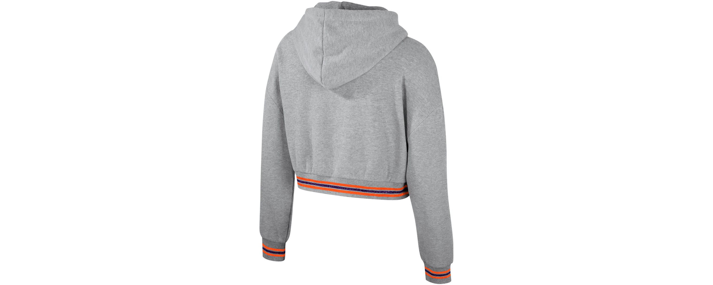 NCAA Clemson Tigers Cropped Shimmer Pullover Hoodie