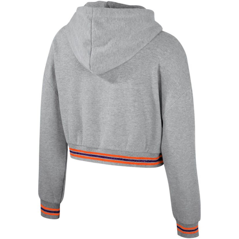 NCAA Clemson Tigers Cropped Shimmer Pullover Hoodie
