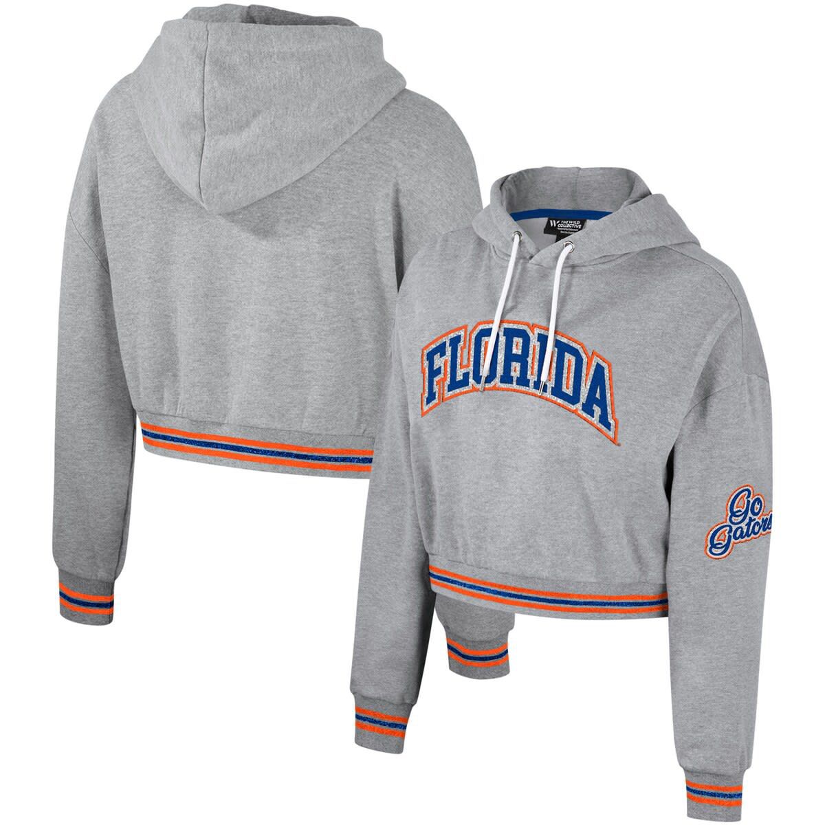 NCAA Florida Gators Cropped Shimmer Pullover Hoodie