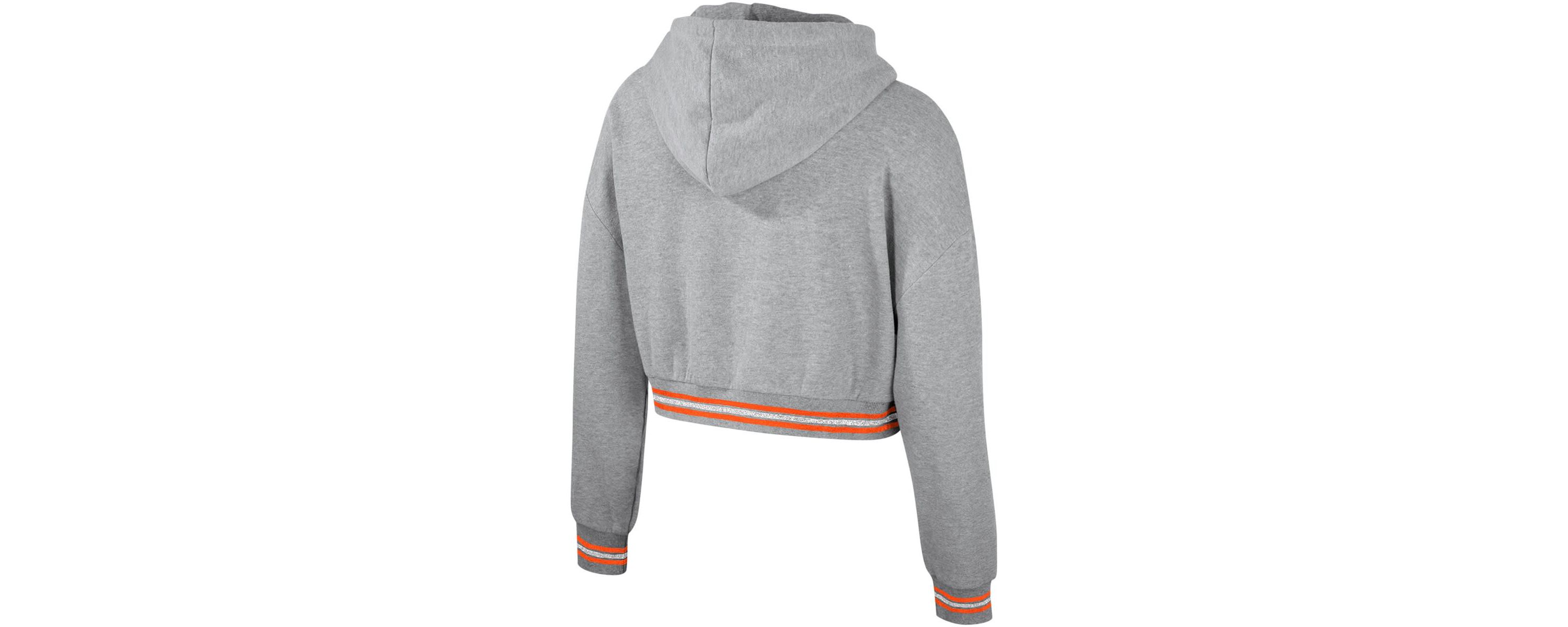 Miami (FL) Hurricanes NCAA Miami Hurricanes Cropped Shimmer Pullover Hoodie