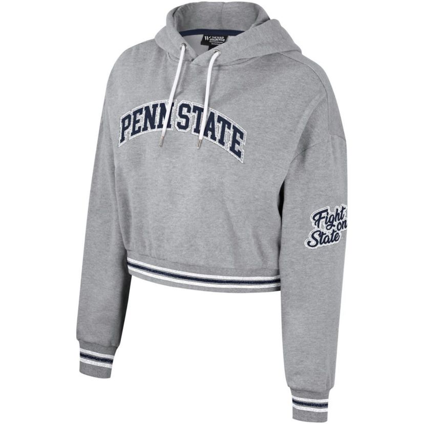 NCAA Penn State Nittany Lions Cropped Shimmer Pullover Hoodie