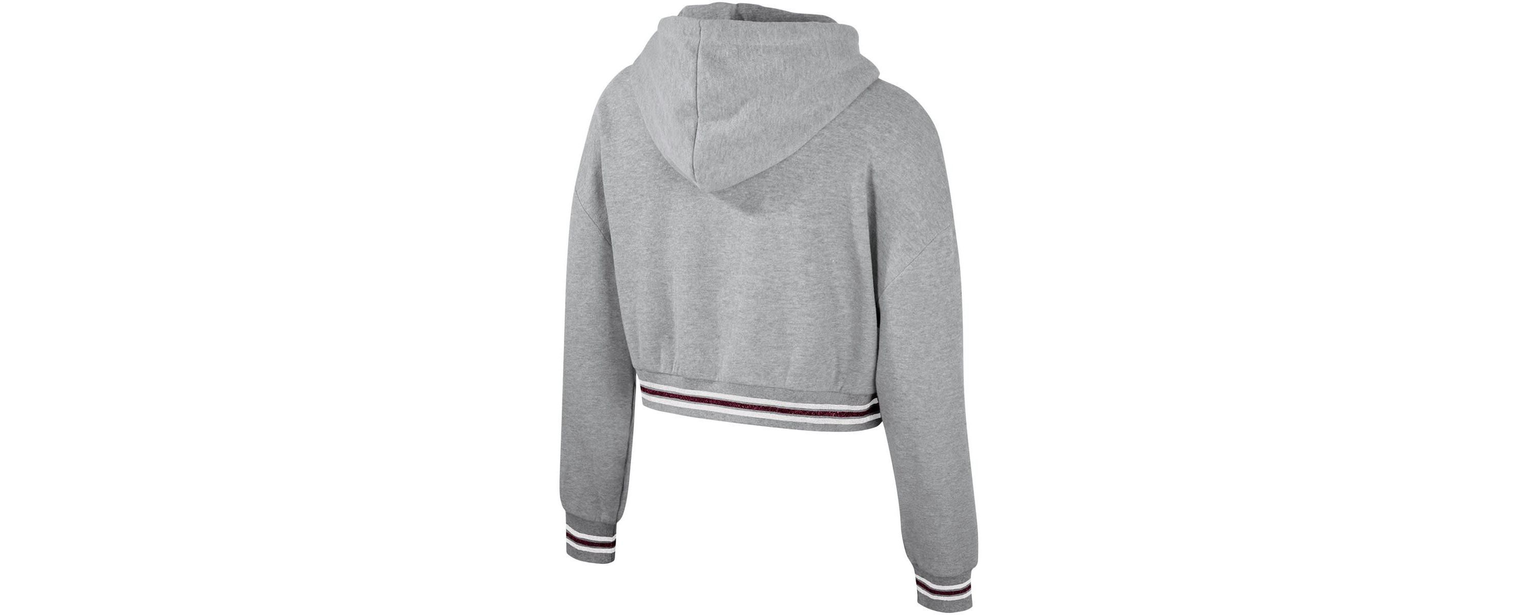 NCAA Texas A&M Aggies Cropped Shimmer Pullover Hoodie