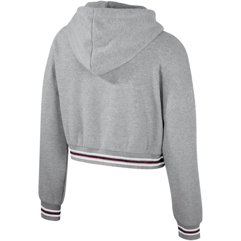 NCAA Texas A&M Aggies Cropped Shimmer Pullover Hoodie