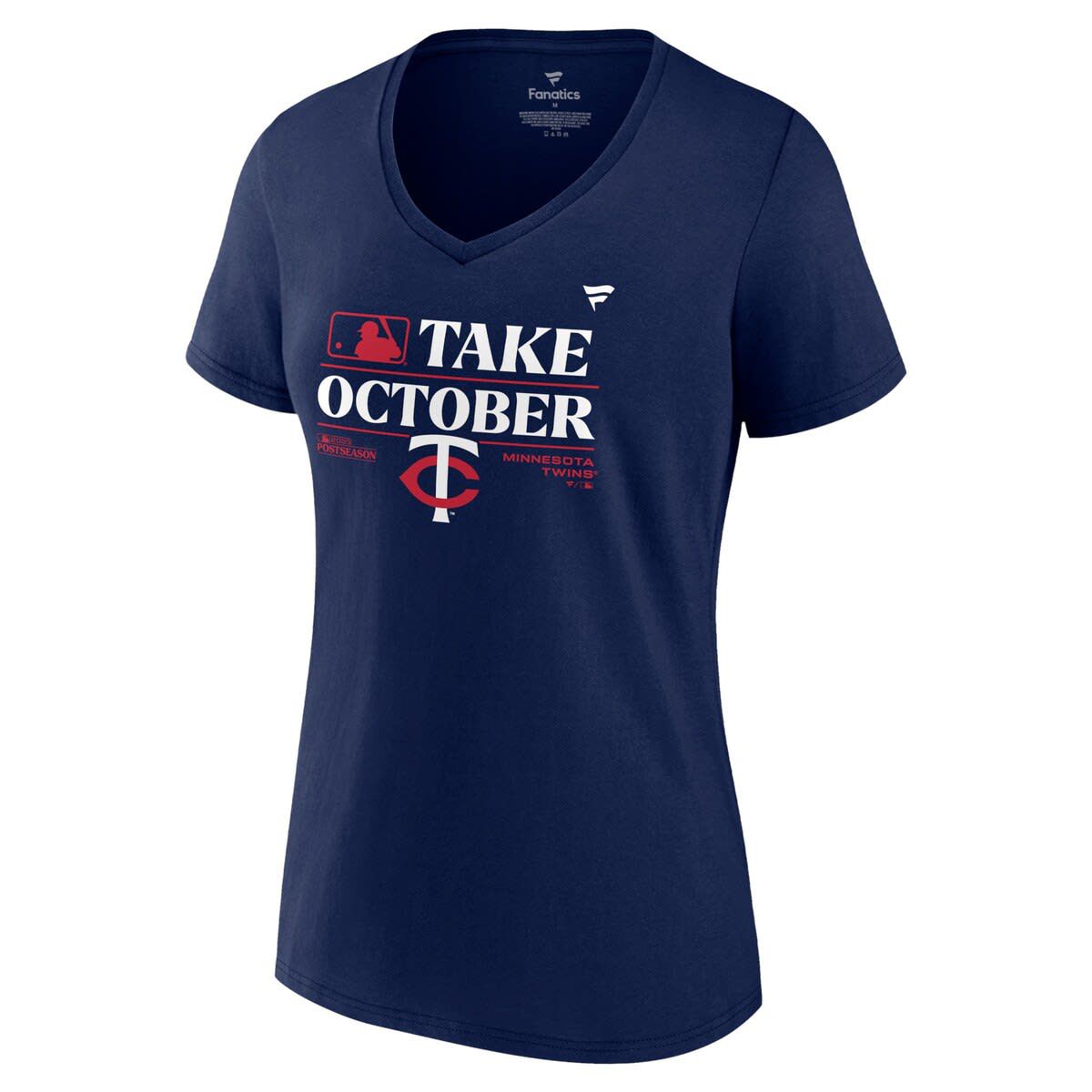 MLB Fanatics Minnesota Twins 2023 season Locker Room V-Neck T-Shirt