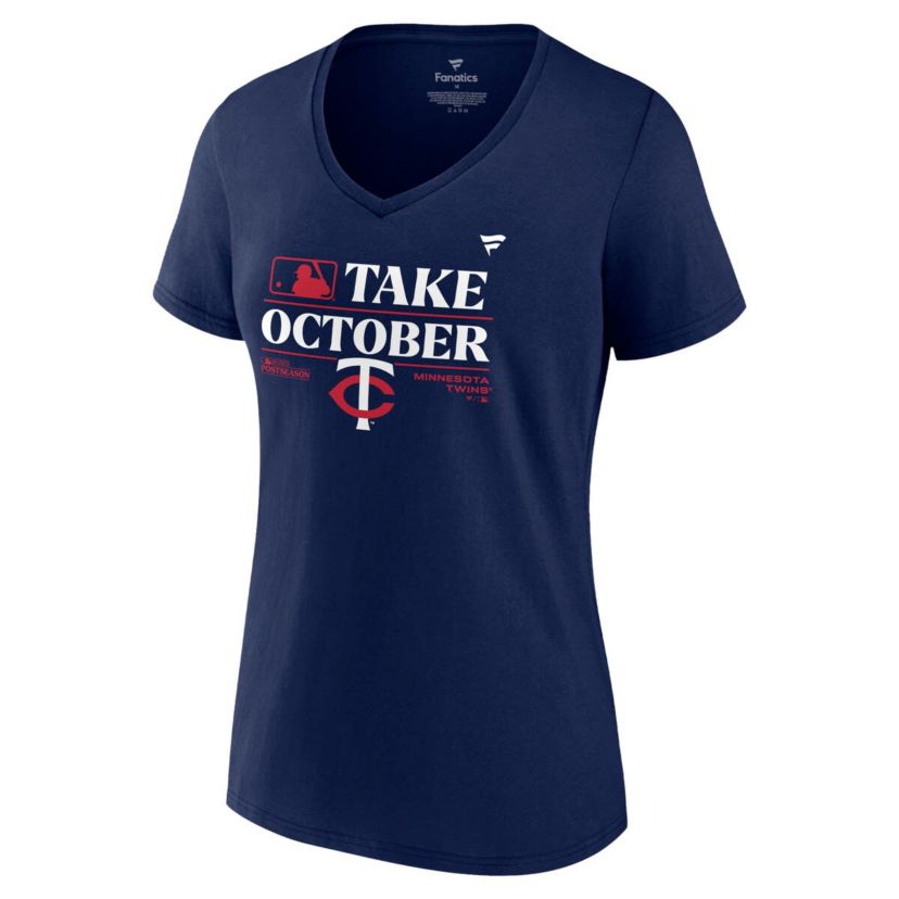 MLB Fanatics Minnesota Twins 2023 season Locker Room V-Neck T-Shirt