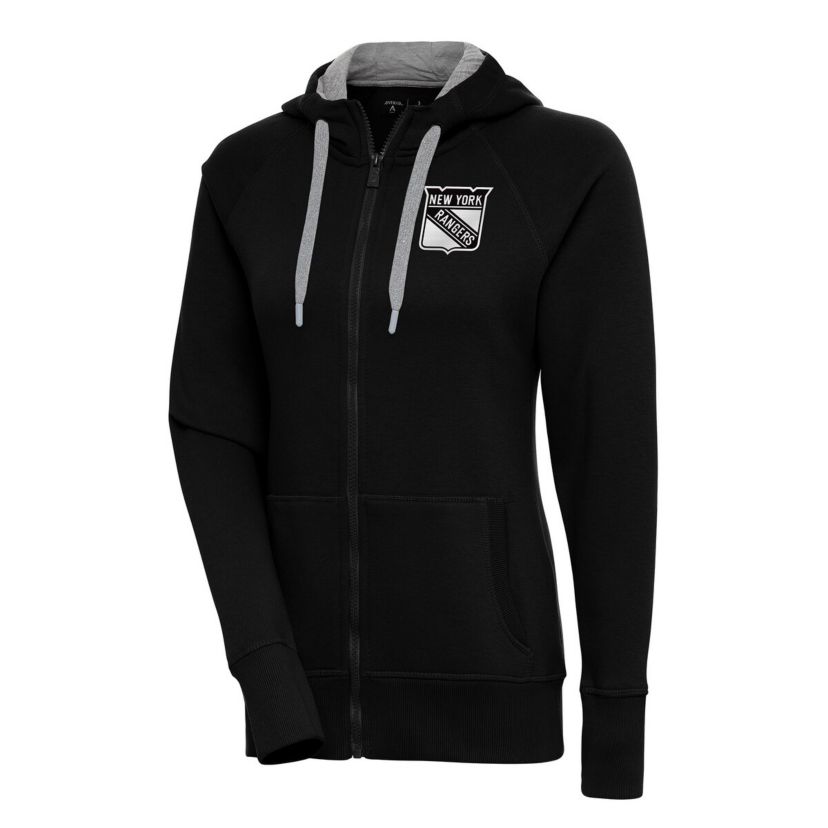 NHL New York Rangers Metallic Logo Victory Full-Zip Hoodie