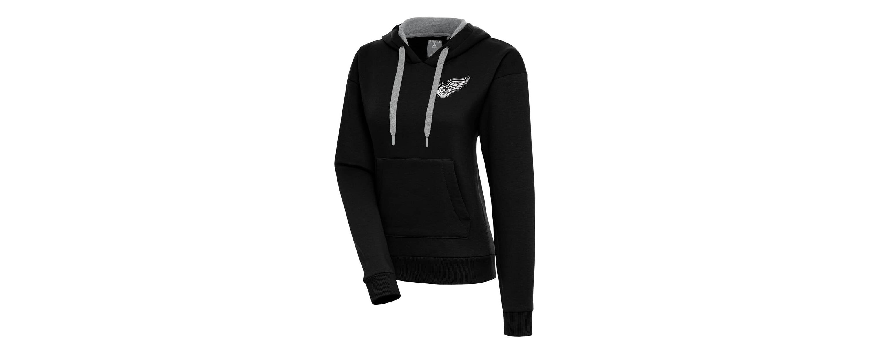 NHL Detroit Wings Metallic Logo Victory Pullover Hoodie