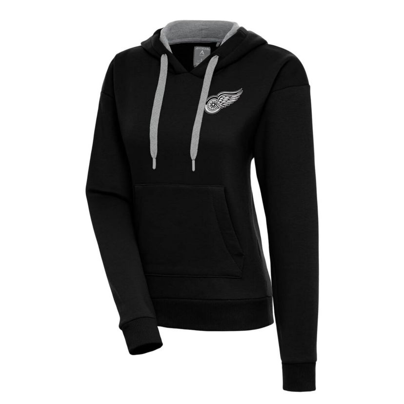 NHL Detroit Wings Metallic Logo Victory Pullover Hoodie