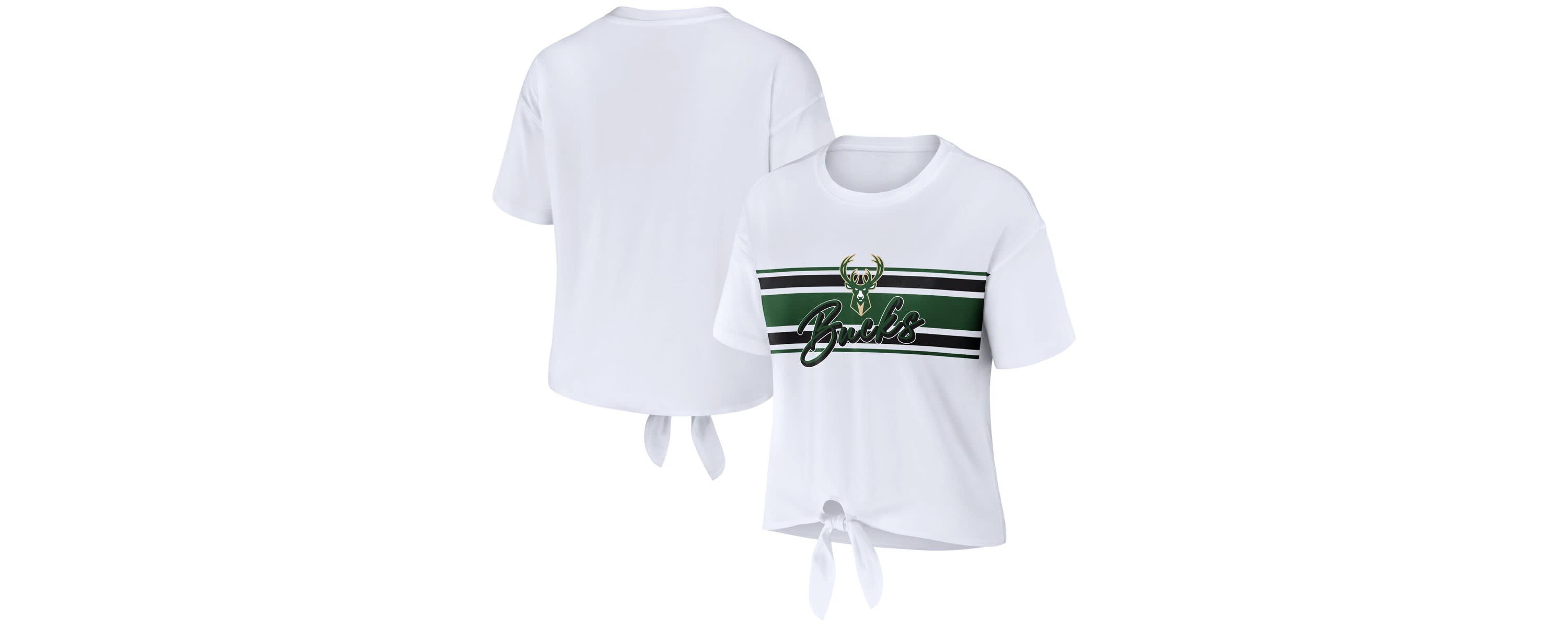 NBA Milwaukee Bucks Tie-Front T-Shirt