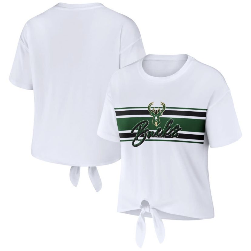 NBA Milwaukee Bucks Tie-Front T-Shirt