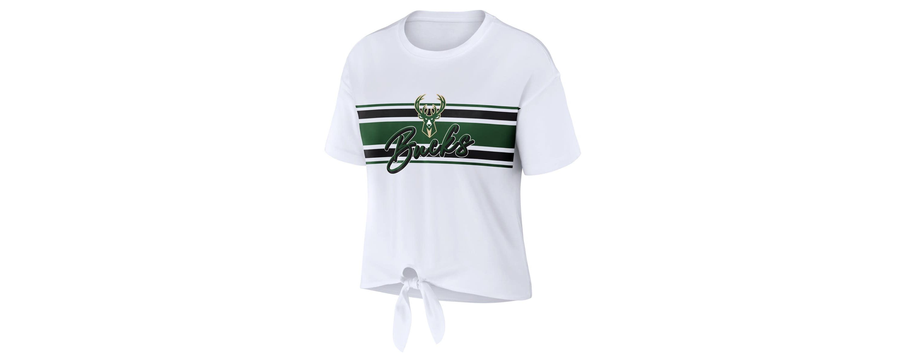NBA Milwaukee Bucks Tie-Front T-Shirt