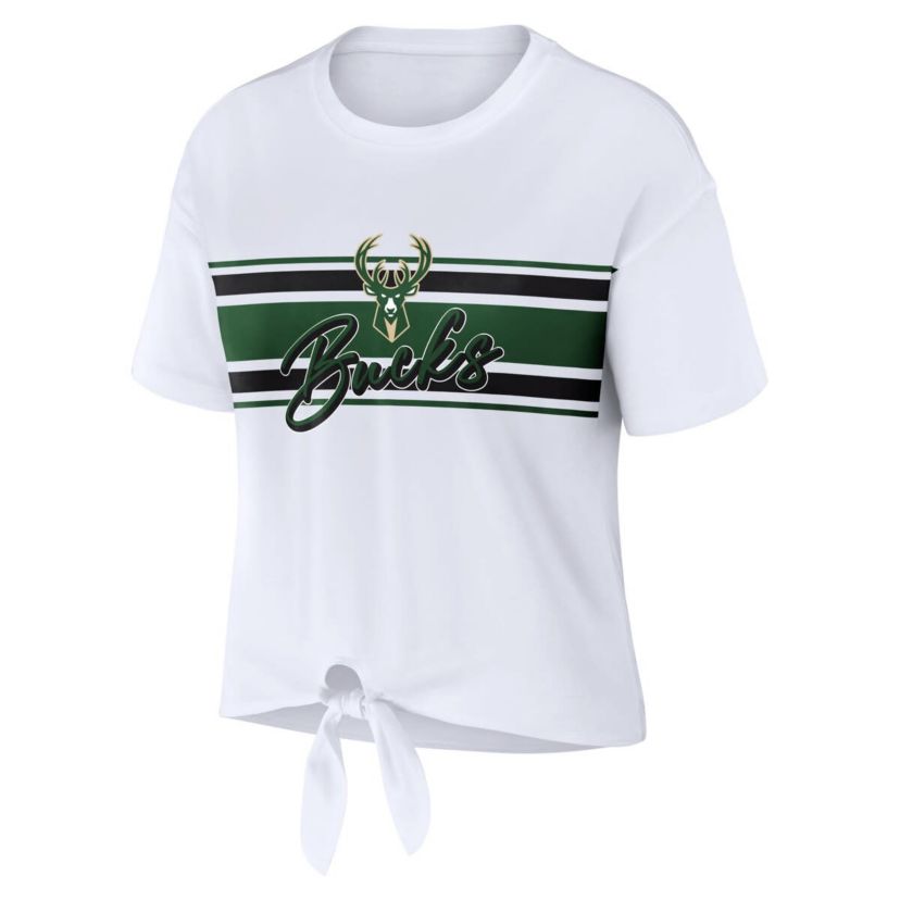 NBA Milwaukee Bucks Tie-Front T-Shirt