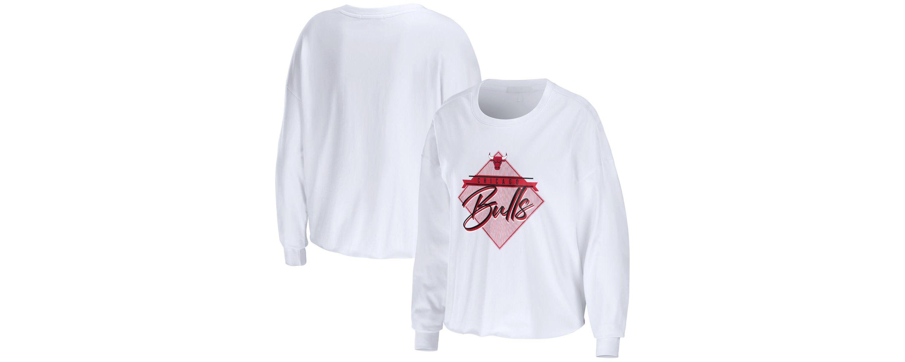 NBA Chicago Bulls Cropped Long Sleeve T-Shirt