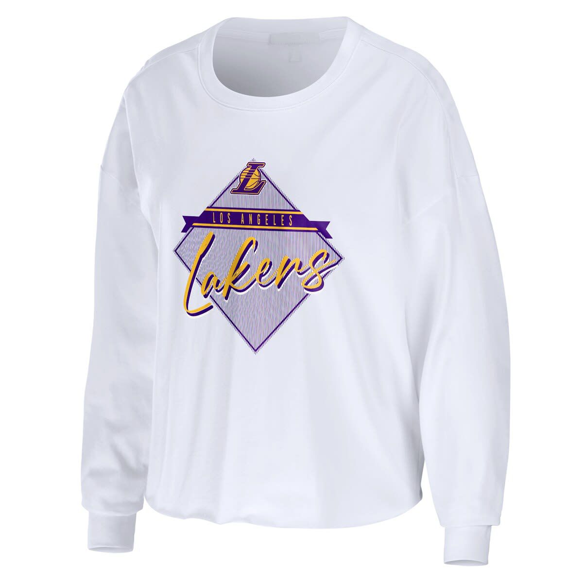 NBA Los Angeles Lakers Cropped Long Sleeve T-Shirt