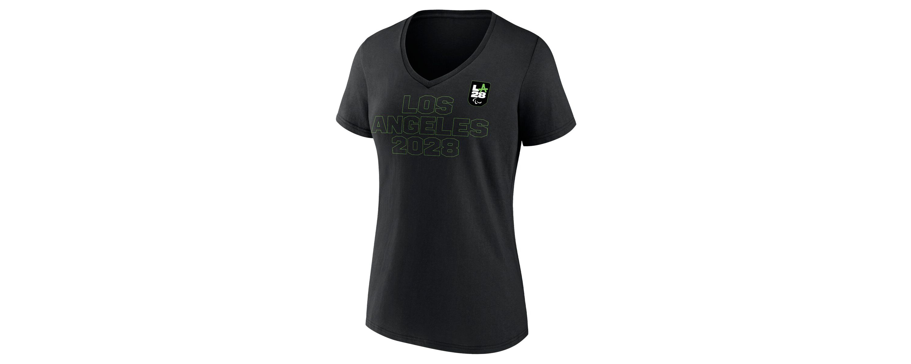 IOC Fanatics LA28 Paralympic Games Neon Outline V-Neck T-Shirt