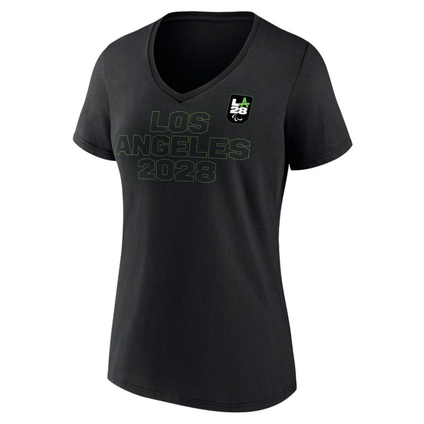 IOC Fanatics LA28 Paralympic Games Neon Outline V-Neck T-Shirt
