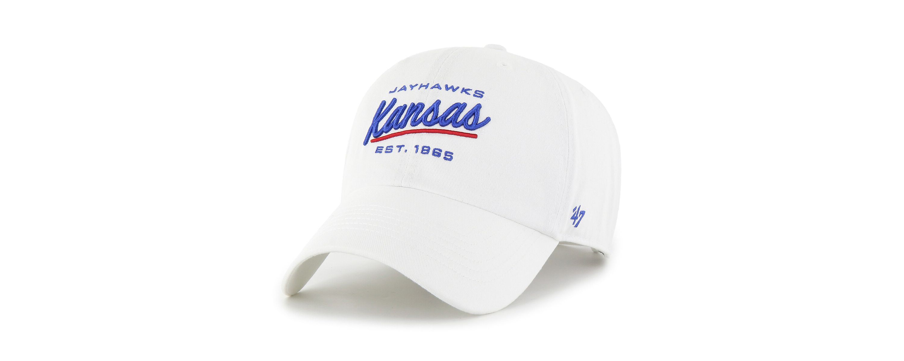 NCAA Kansas Jayhawks Sidney Clean Up Adjustable Hat
