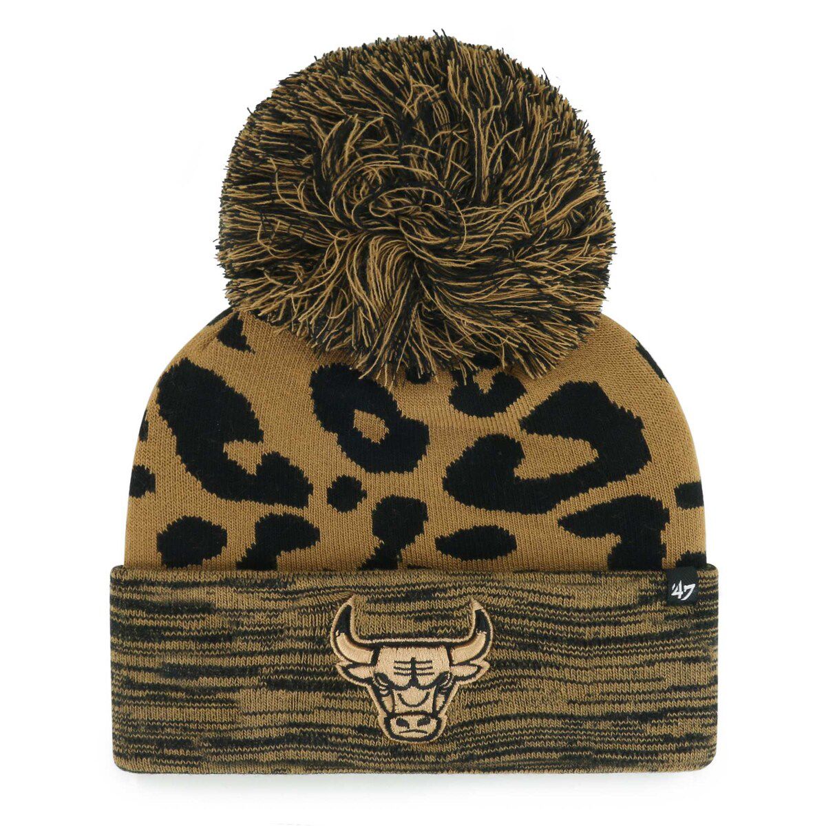 NBA Chicago Bulls Rosette Cuffed Knit Hat with Pom