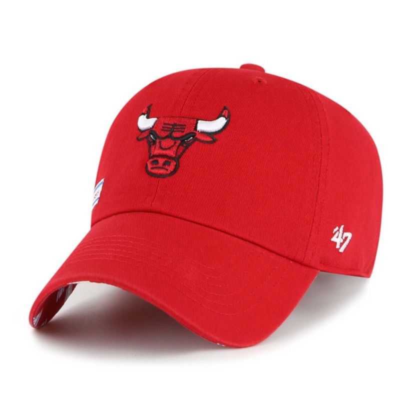 NBA Chicago Bulls Confetti Undervisor Clean Up Adjustable Hat