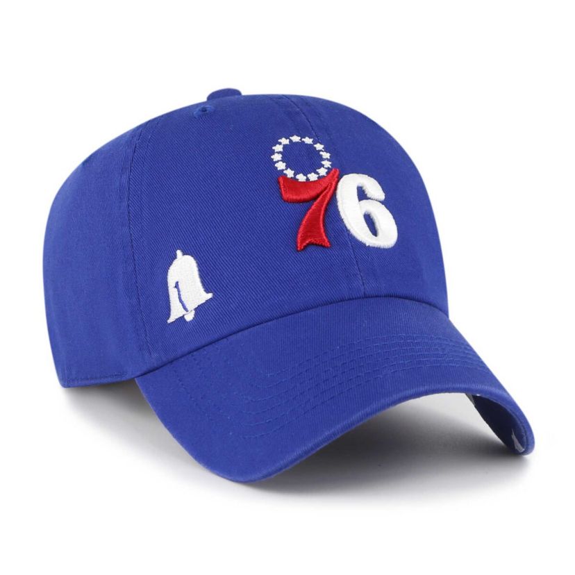 NBA Philadelphia 76ers Confetti Undervisor Clean Up Adjustable Hat