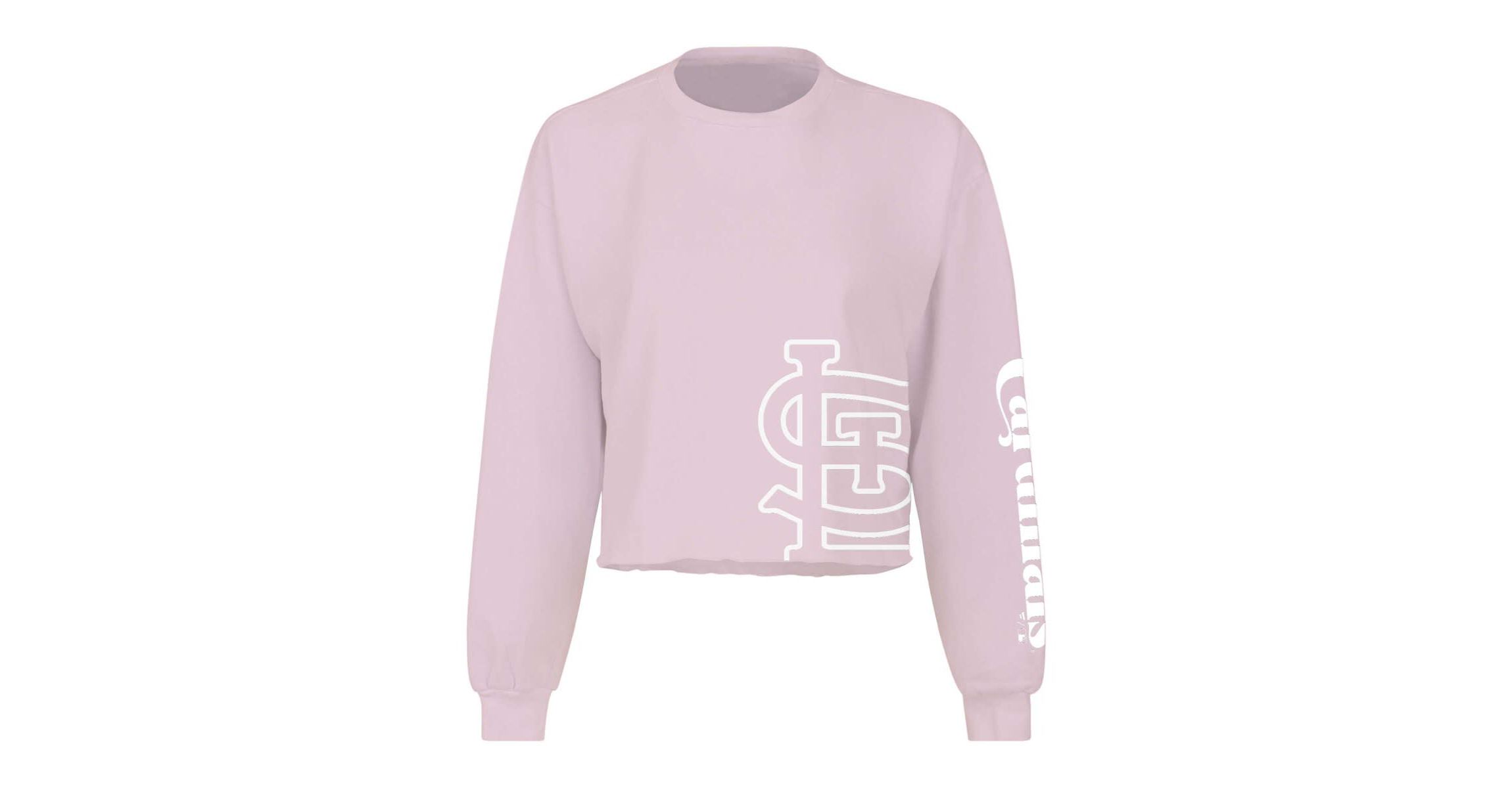 MLB Fanatics St. Louis Cardinals Cropped Slouchy Long Sleeve T-Shirt