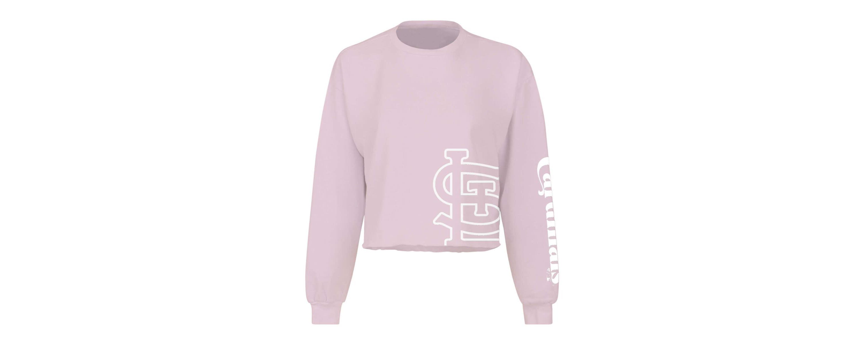 MLB Fanatics St. Louis Cardinals Cropped Slouchy Long Sleeve T-Shirt