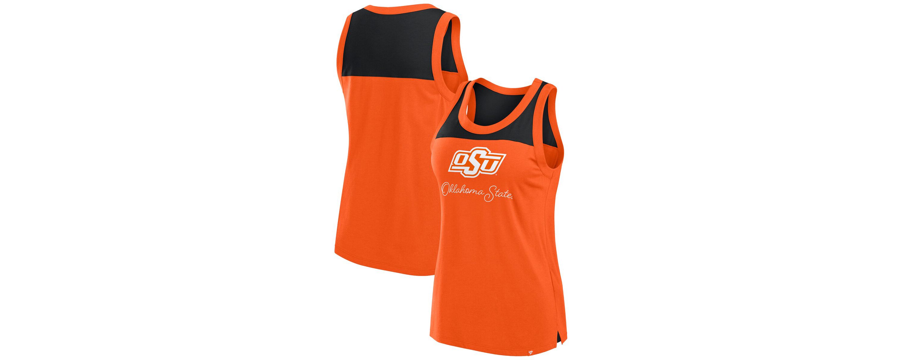 NCAA Fanatics Oklahoma State Cowboys Crosley Colorblock Tank Top