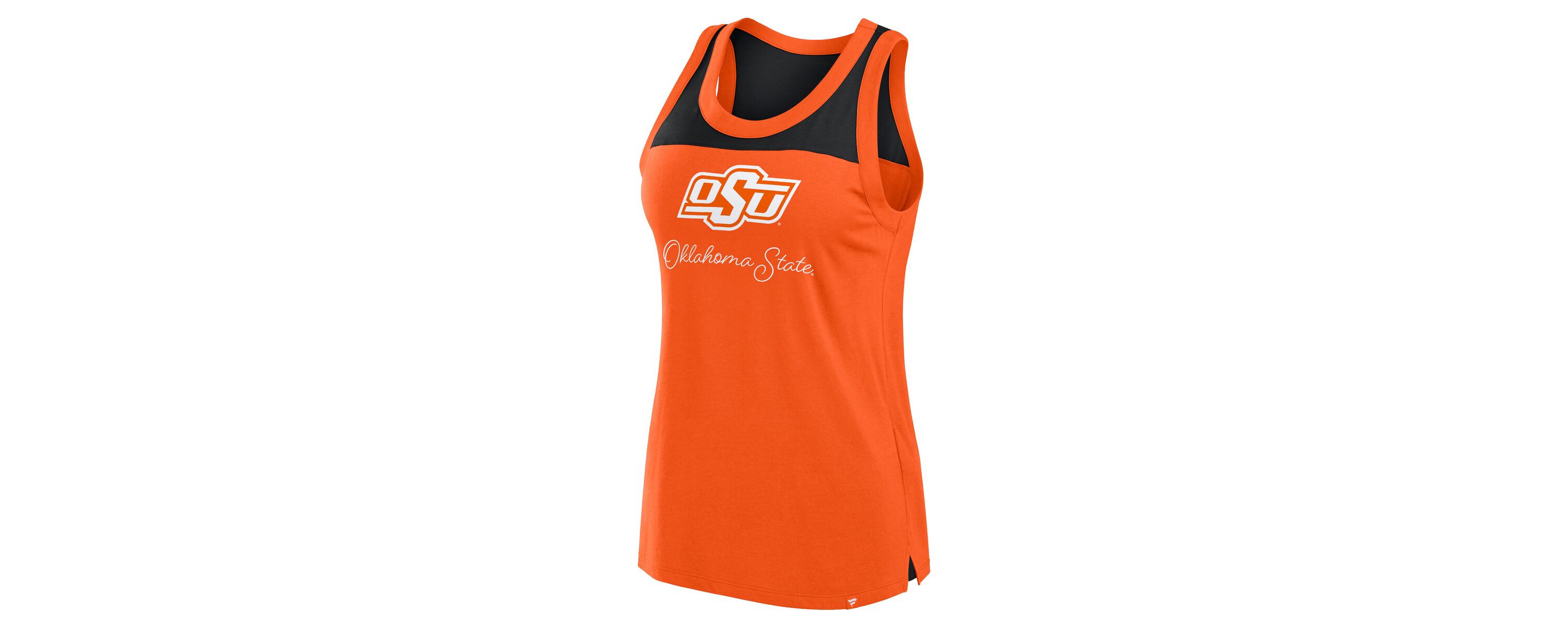 NCAA Fanatics Oklahoma State Cowboys Crosley Colorblock Tank Top