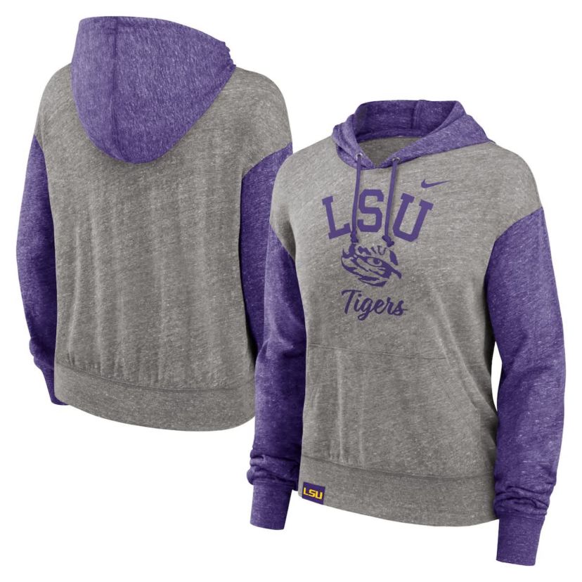 Nike® NCAA Nike LSU Tigers Blitz Color Block Legacy Pullover