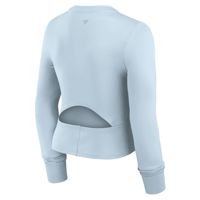 MLB Fanatics Light Los Angeles Dodgers Studio Fitted Long Sleeve Gym Top