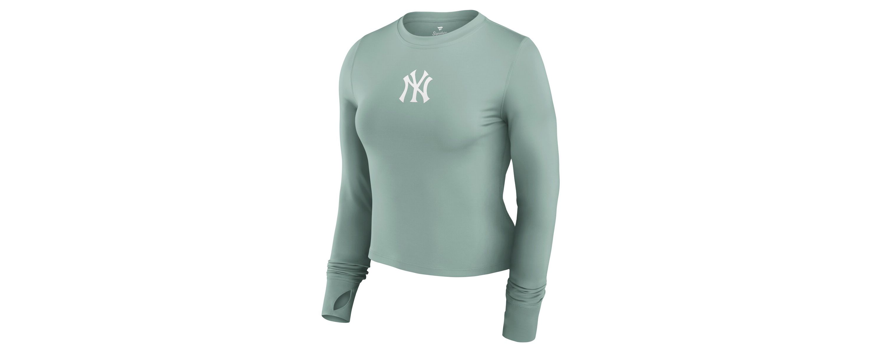 MLB Fanatics New York Yankees Studio Fitted Long Sleeve Gym Top