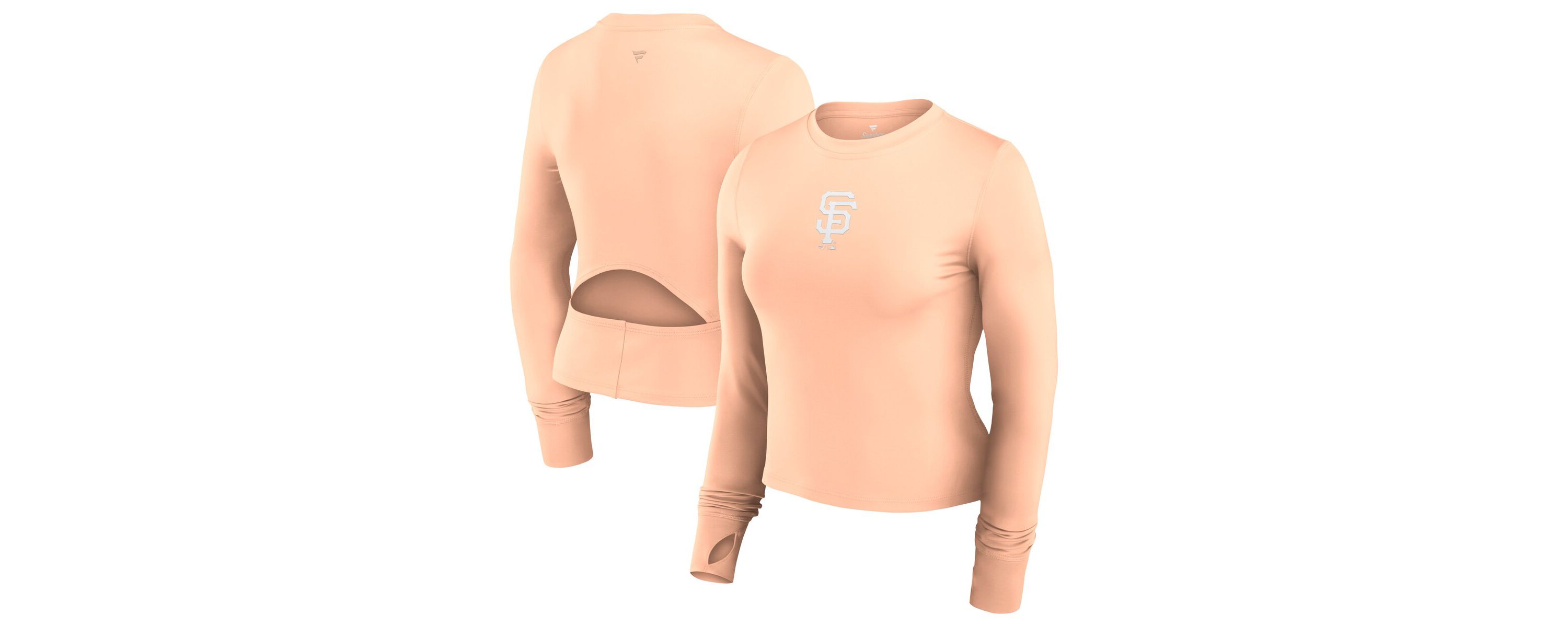 MLB Fanatics San Francisco Giants Studio Fitted Long Sleeve Gym Top