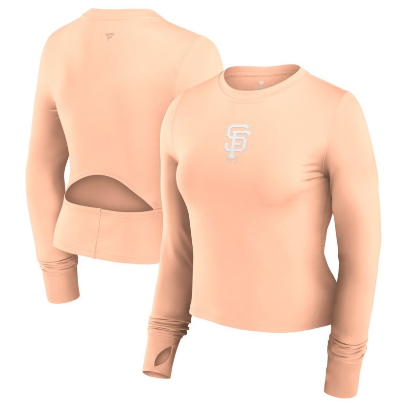 MLB Fanatics San Francisco Giants Studio Fitted Long Sleeve Gym Top