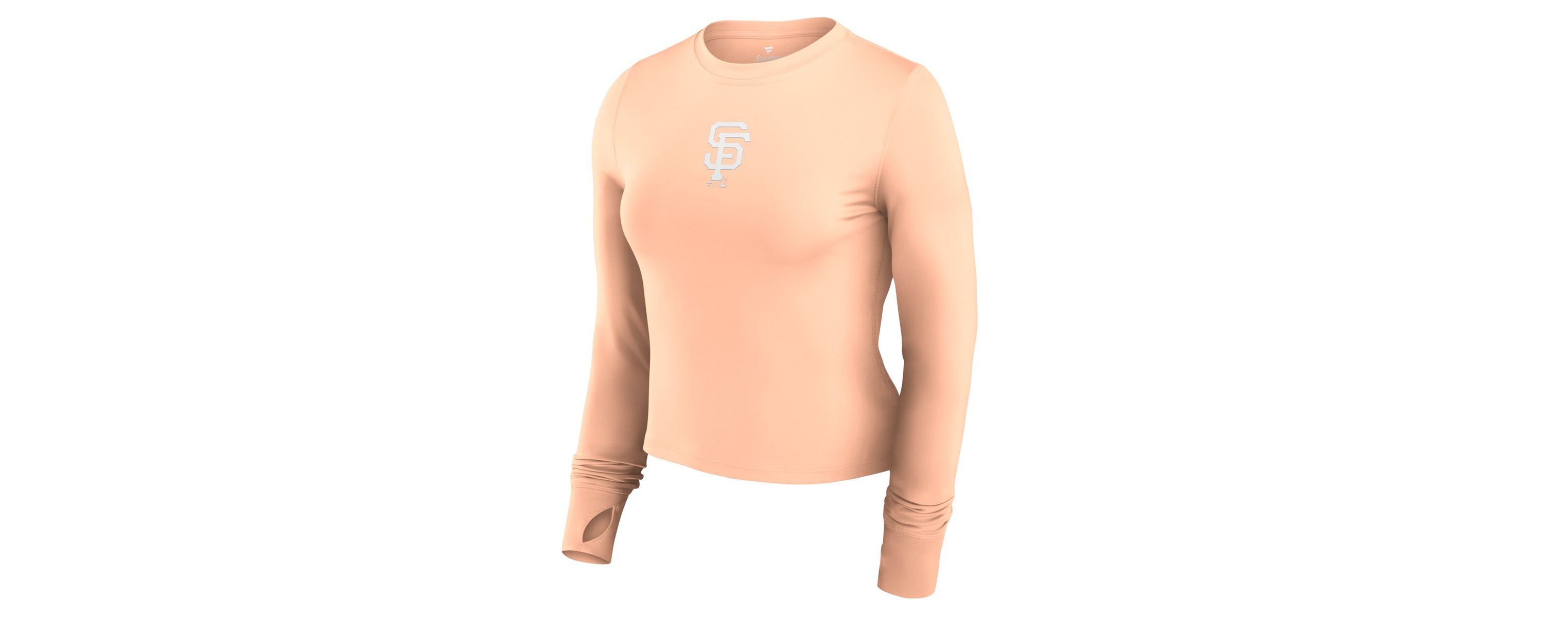 MLB Fanatics San Francisco Giants Studio Fitted Long Sleeve Gym Top