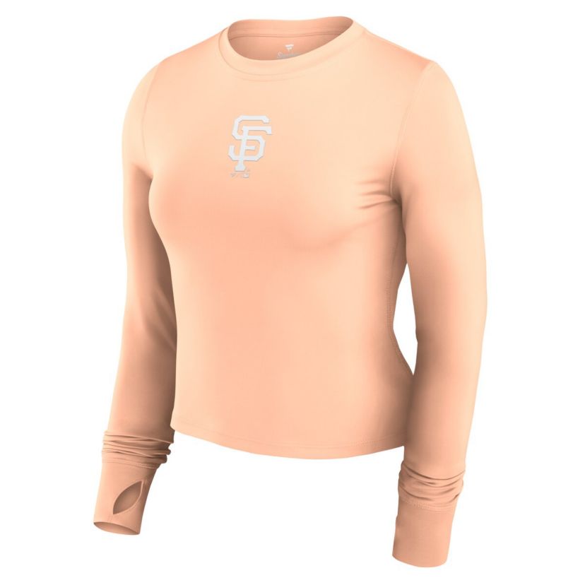 MLB Fanatics San Francisco Giants Studio Fitted Long Sleeve Gym Top