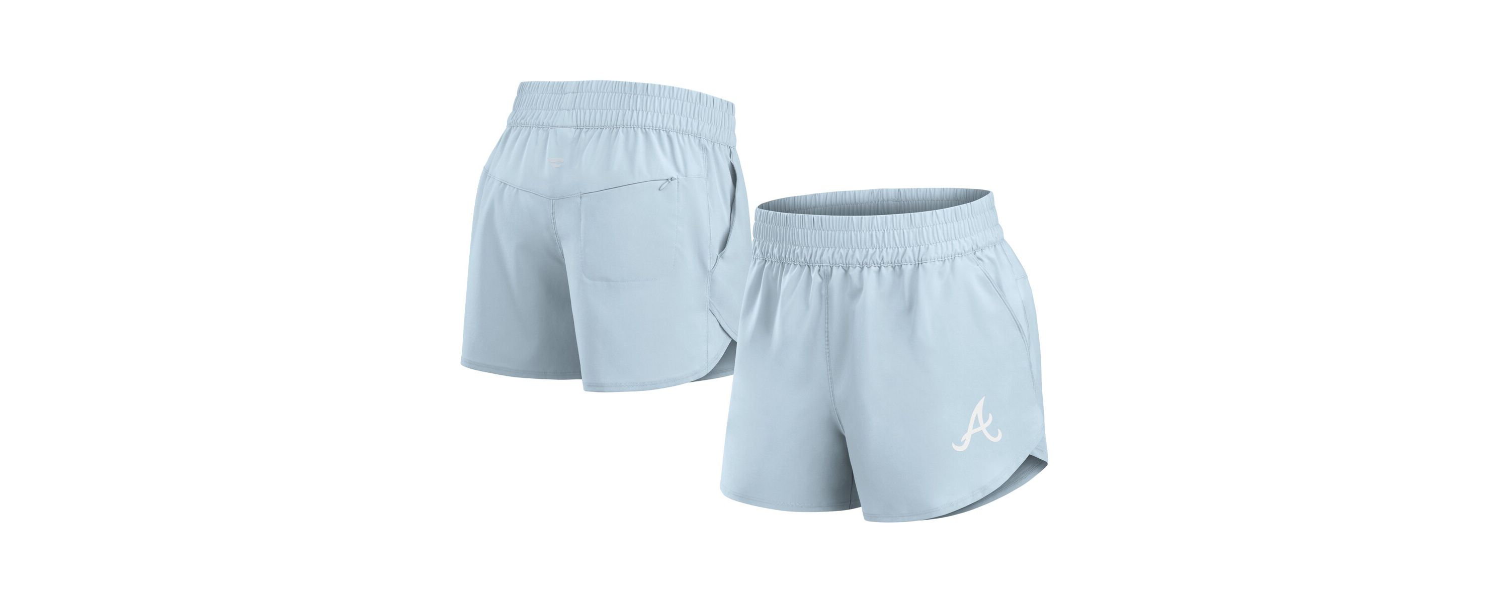MLB Fanatics Light Atlanta Braves Studio Woven Vibe Shorts