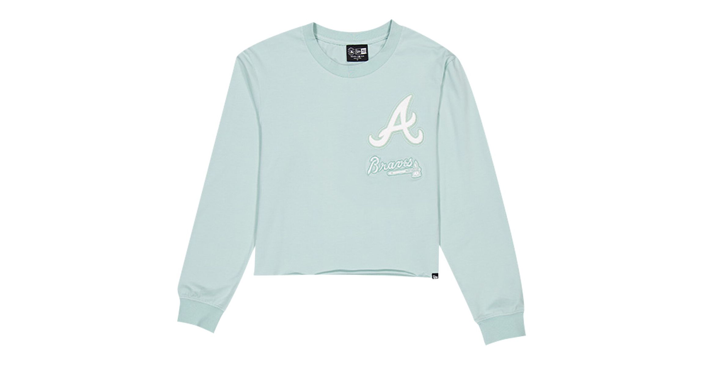 MLB Atlanta Braves Breeze Logo Select Cropped Long Sleeve T-Shirt