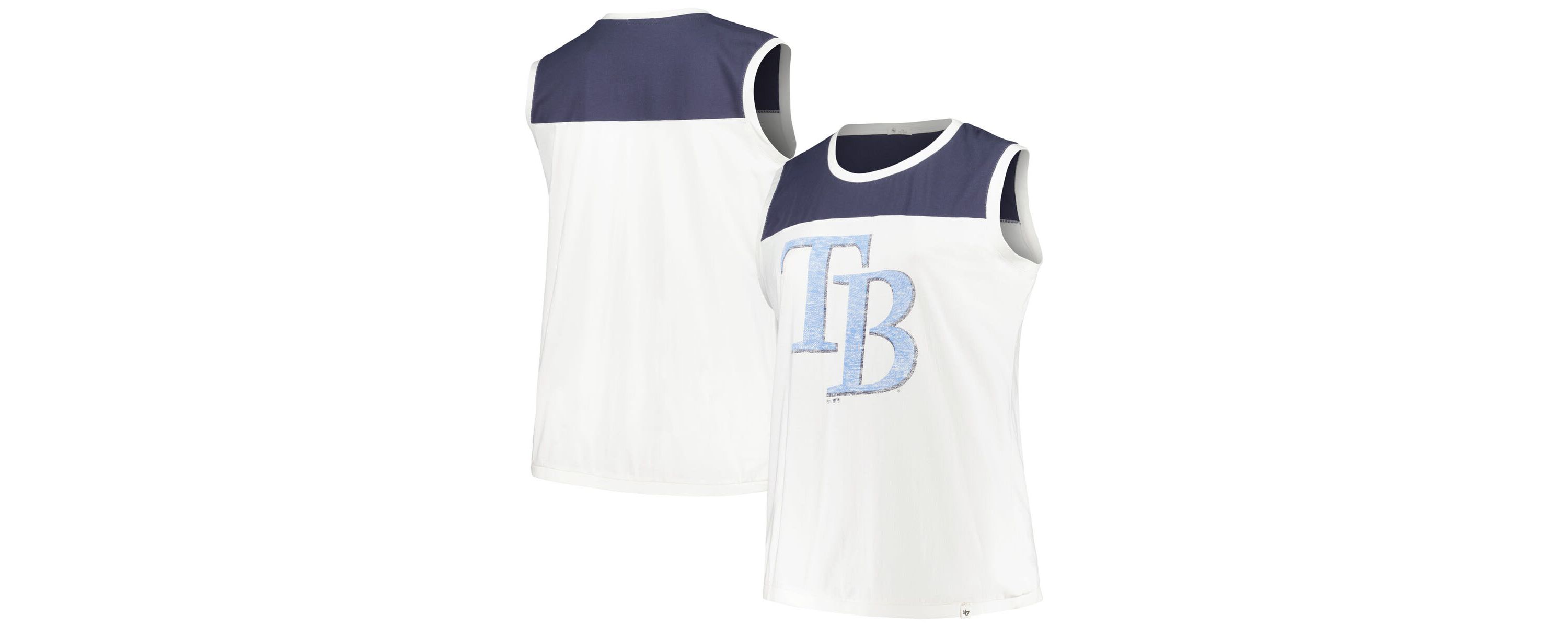 MLB Tampa Bay Rays Plus Size Waist Length Muscle Tank Top