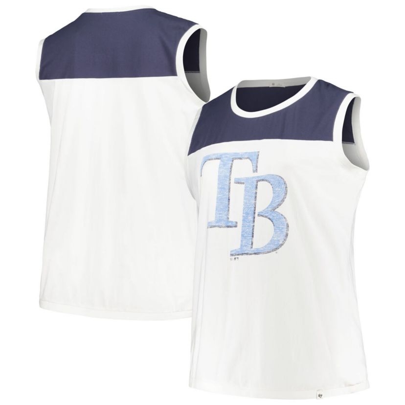MLB Tampa Bay Rays Plus Size Waist Length Muscle Tank Top