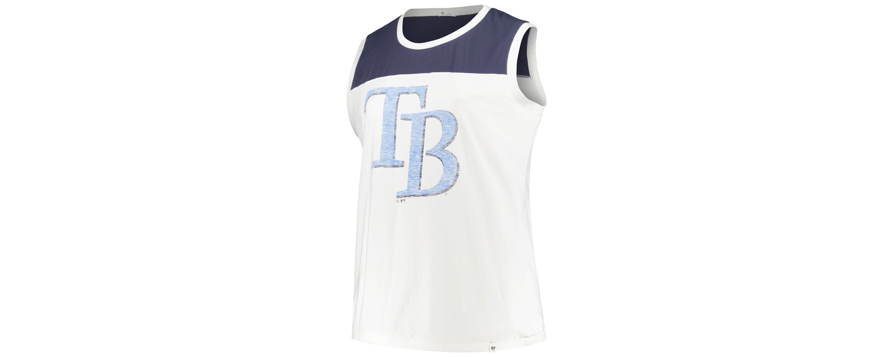 MLB Tampa Bay Rays Plus Size Waist Length Muscle Tank Top