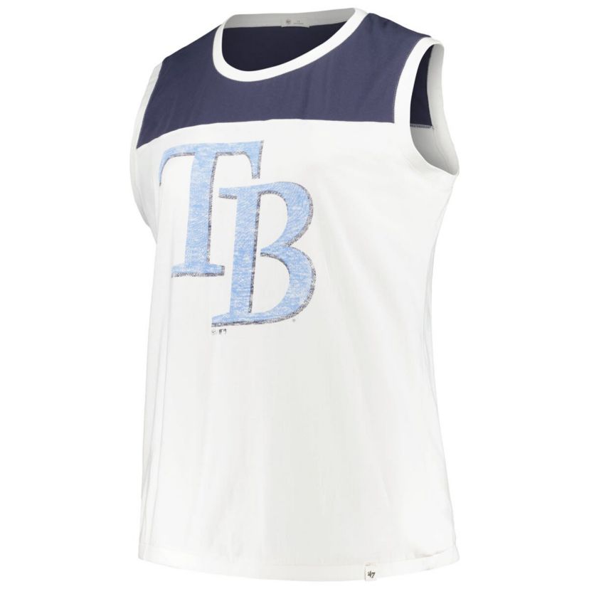 MLB Tampa Bay Rays Plus Size Waist Length Muscle Tank Top