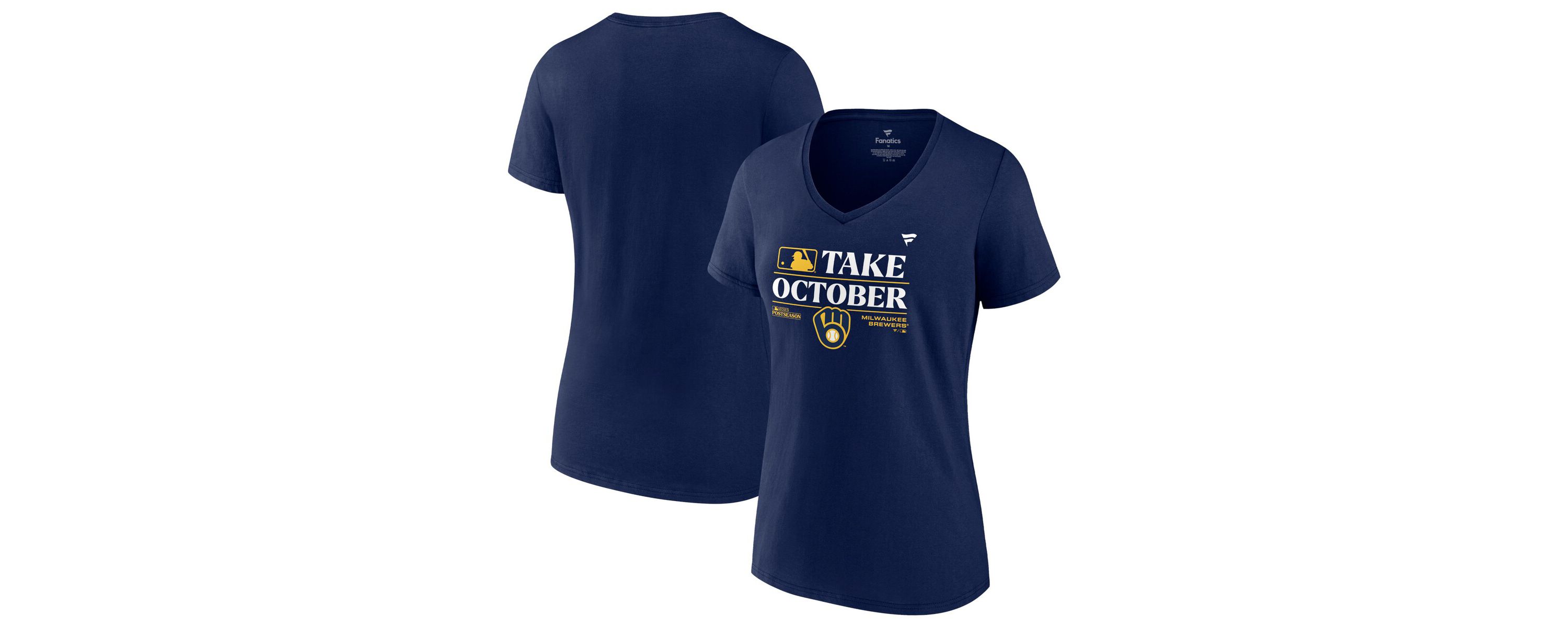 MLB Fanatics Milwaukee Brewers 2023 season Locker Room Plus Size V-Neck T-Shirt
