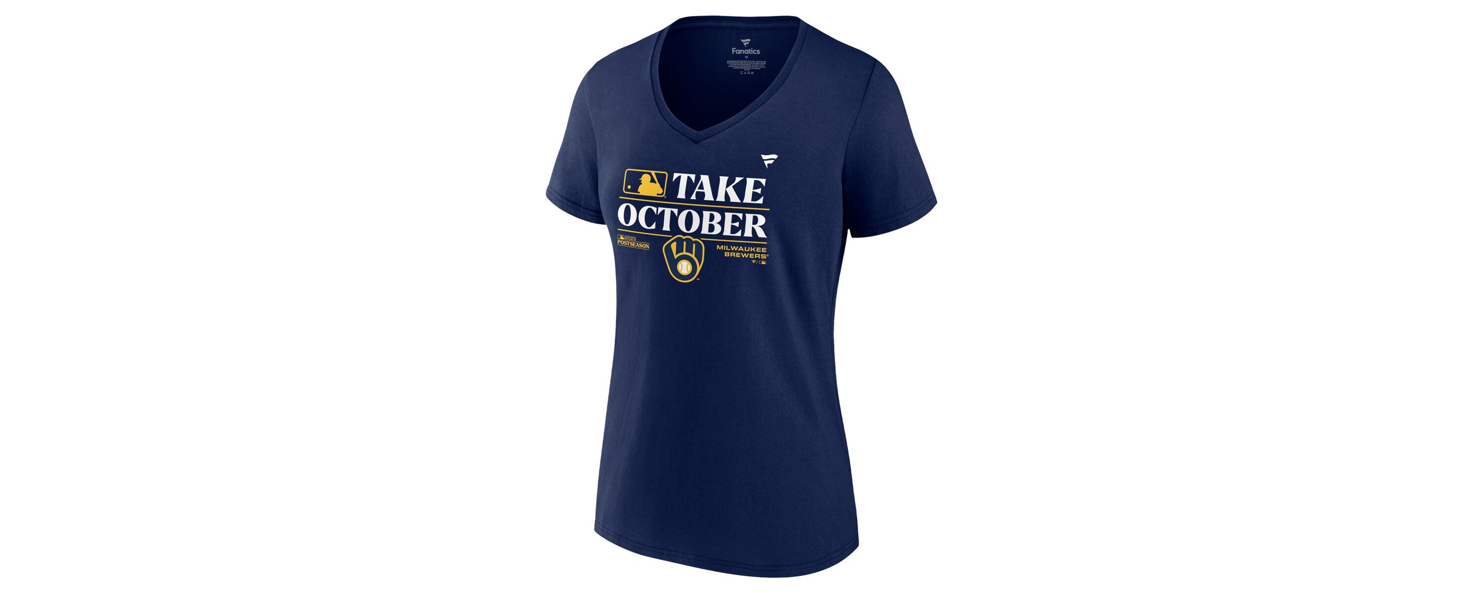 MLB Fanatics Milwaukee Brewers 2023 season Locker Room Plus Size V-Neck T-Shirt