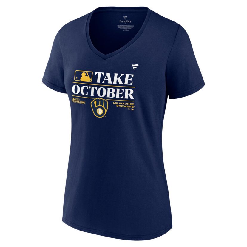 MLB Fanatics Milwaukee Brewers 2023 season Locker Room Plus Size V-Neck T-Shirt