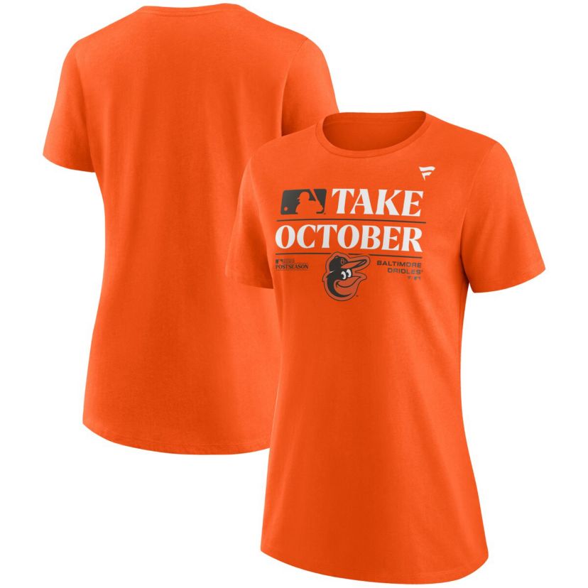 MLB Fanatics Baltimore Orioles 2023 season Locker Room Scoop Neck T-Shirt